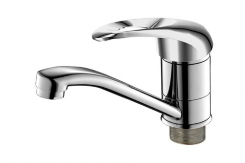 Смеситель DEVIDA серия ENZO для кухни, с коротким изливом, на гайке, фото