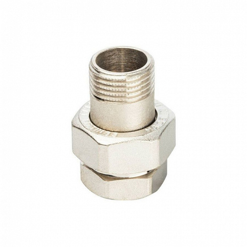 STOUT Американка прямая В/Н 1" (кольцо) никелированная SFT-0041-000001, фото фото 2