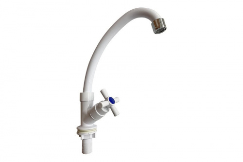 Смеситель ROEGEN RX523A моно, 1/2" м/к, ABS, белый L4, фото