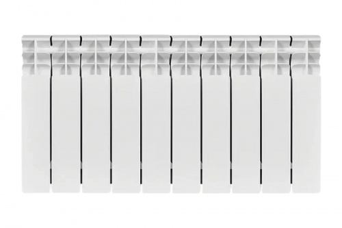 Радиатор биметаллический Stout TITAN 350 10 секций боковое подключение, фото