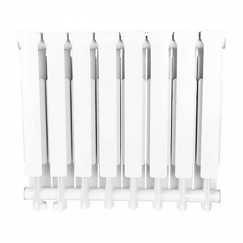 Радиатор алюминиевый Stout Bravo 500 8 секций нижнее правое подключение, фото фото 3